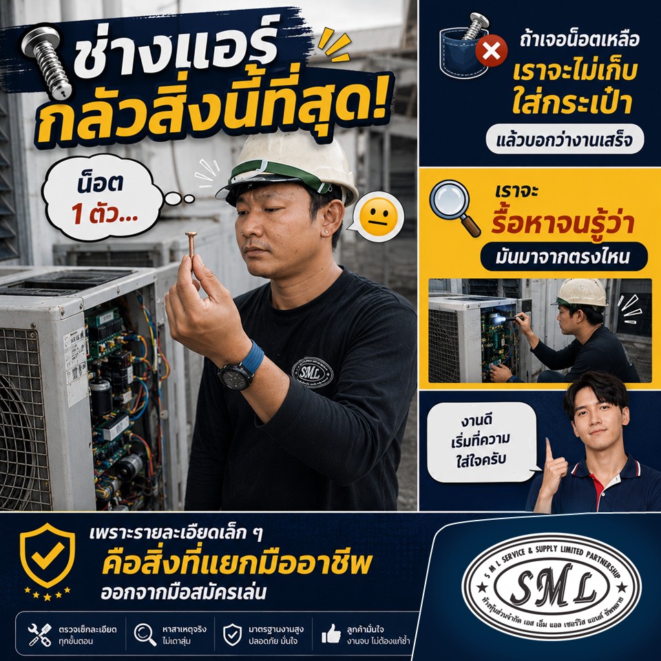 น็อตเหลือ 1 ตัว โดย SML Service