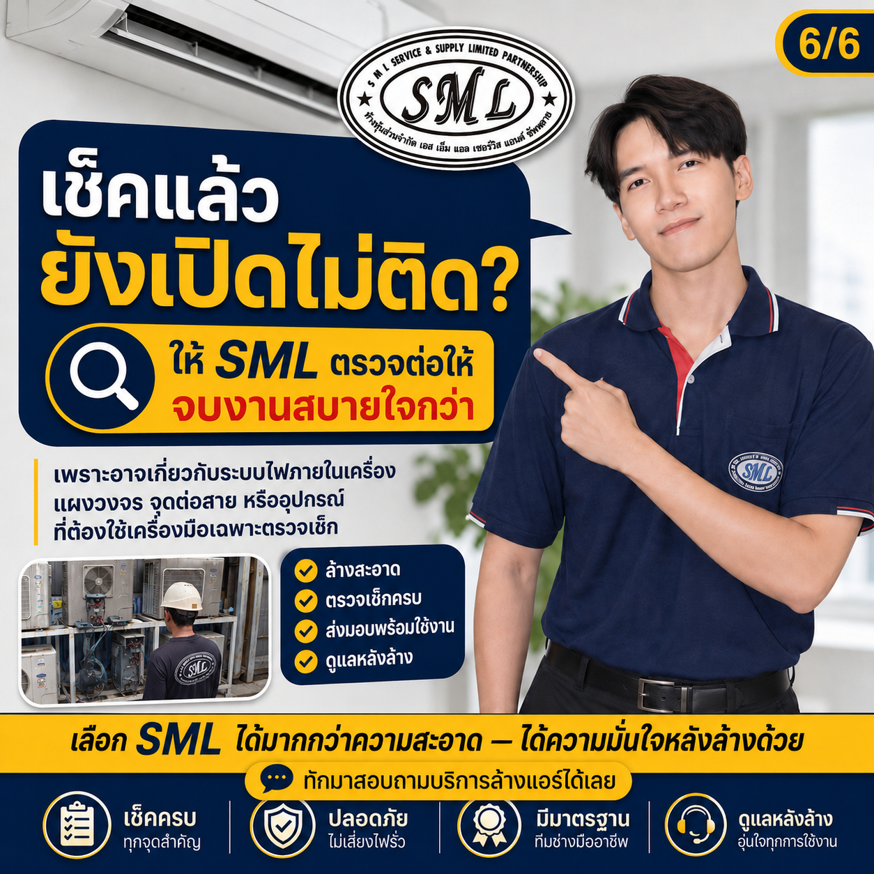 ล้างแอร์แล้วแอร์ไม่ติด ภาพที่ 6