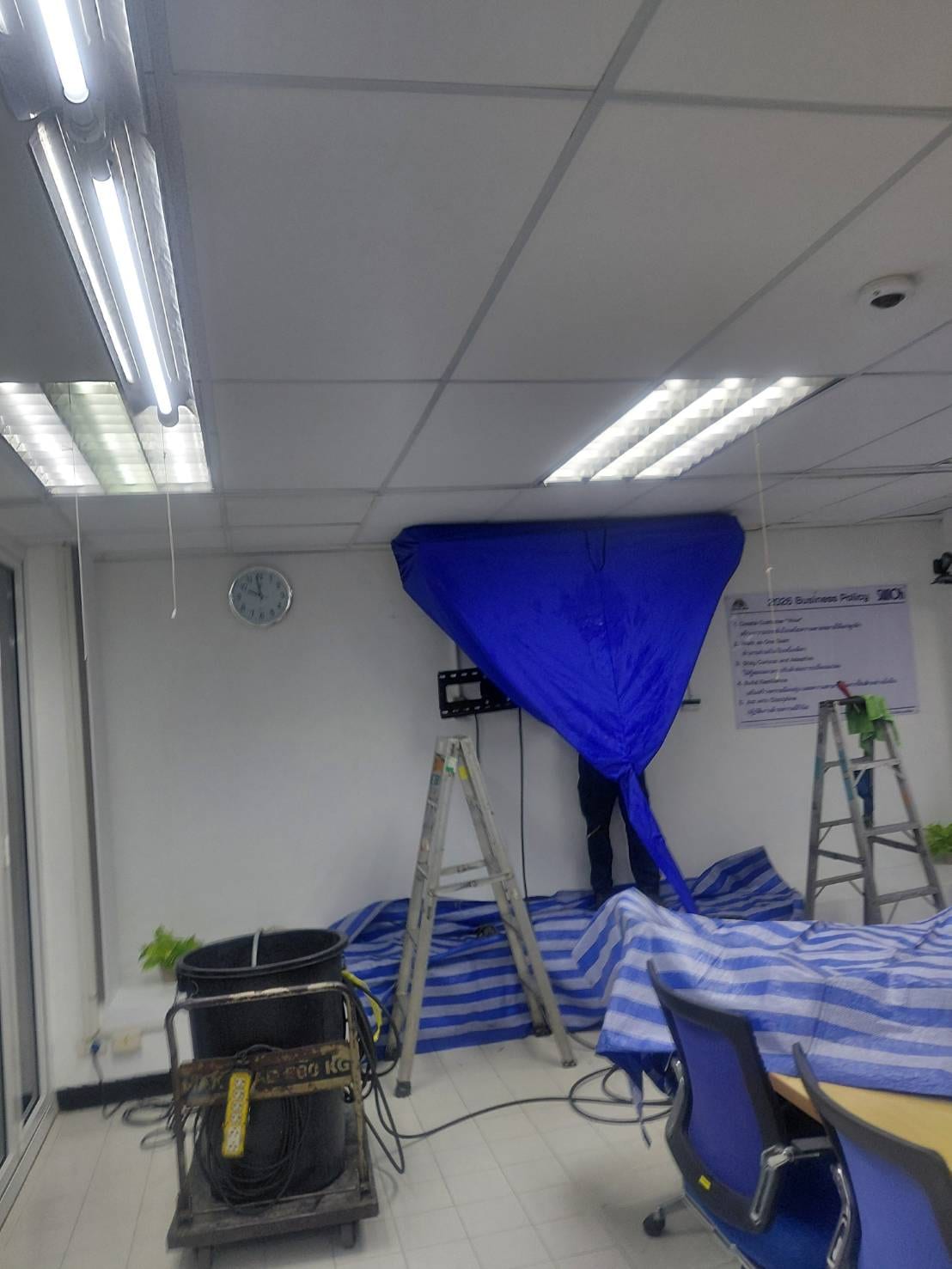 ตัวอย่างงานบริการแอร์ของ SML Service ในนิคมอุตสาหกรรมโรจนะ