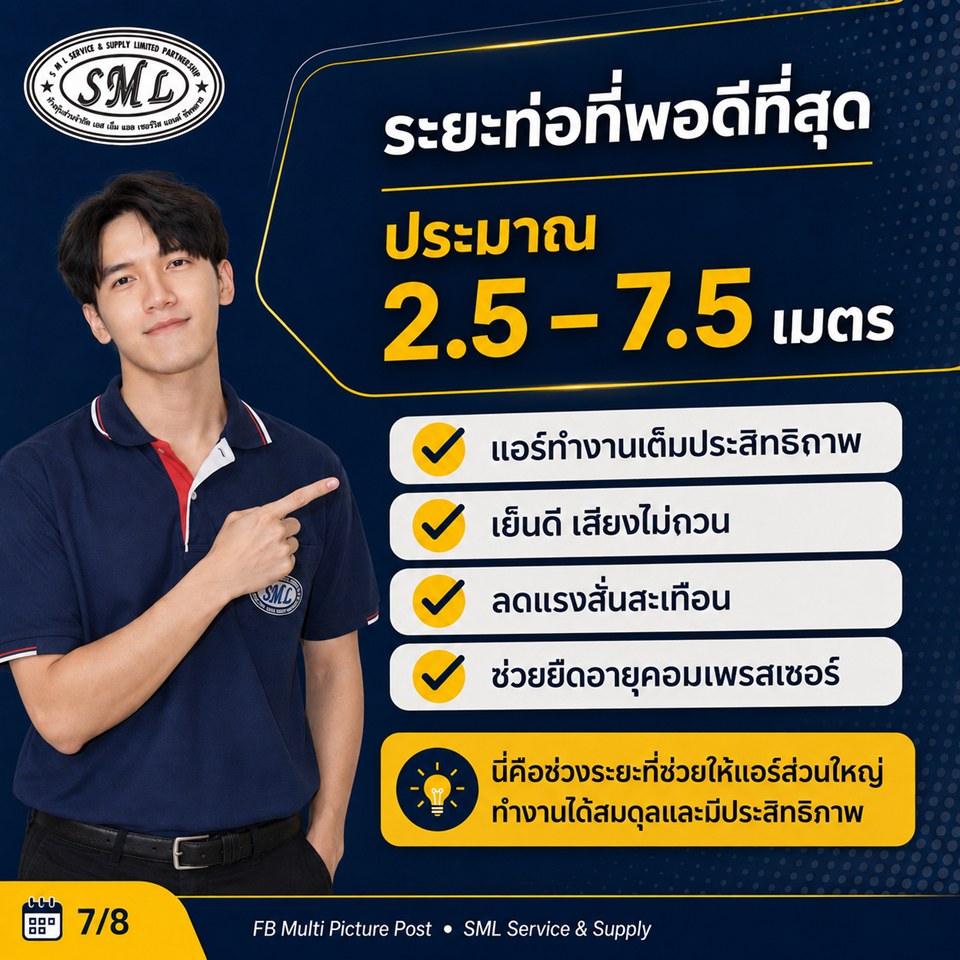 เคยเห็นช่างม้วนท่อแอร์ขดไว้หลังเครื่องไหม? ภาพที่ 7
