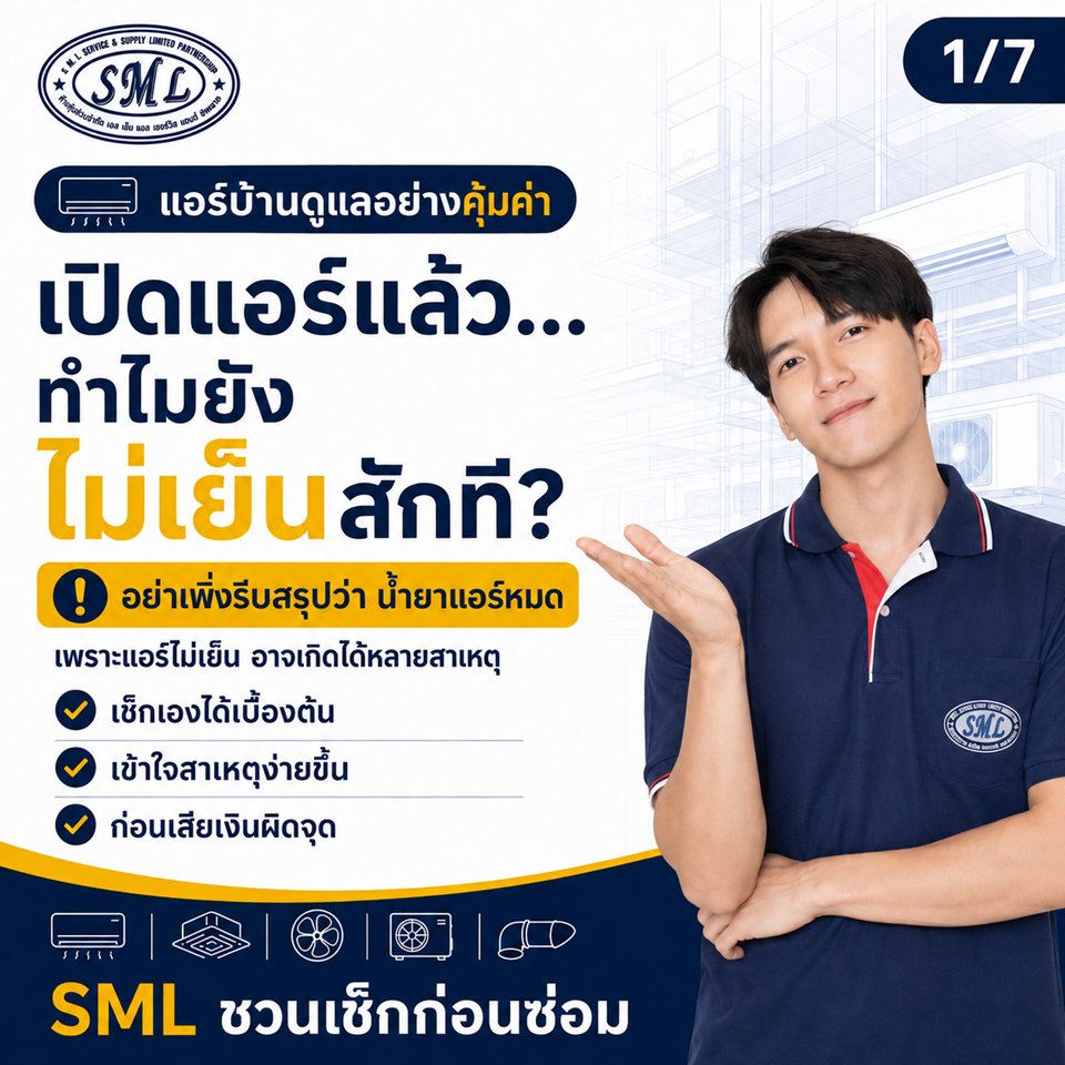 ไขข้อสงสัย...เปิดแอร์แล้วทำไมไม่เย็นสักที ภาพที่ 1