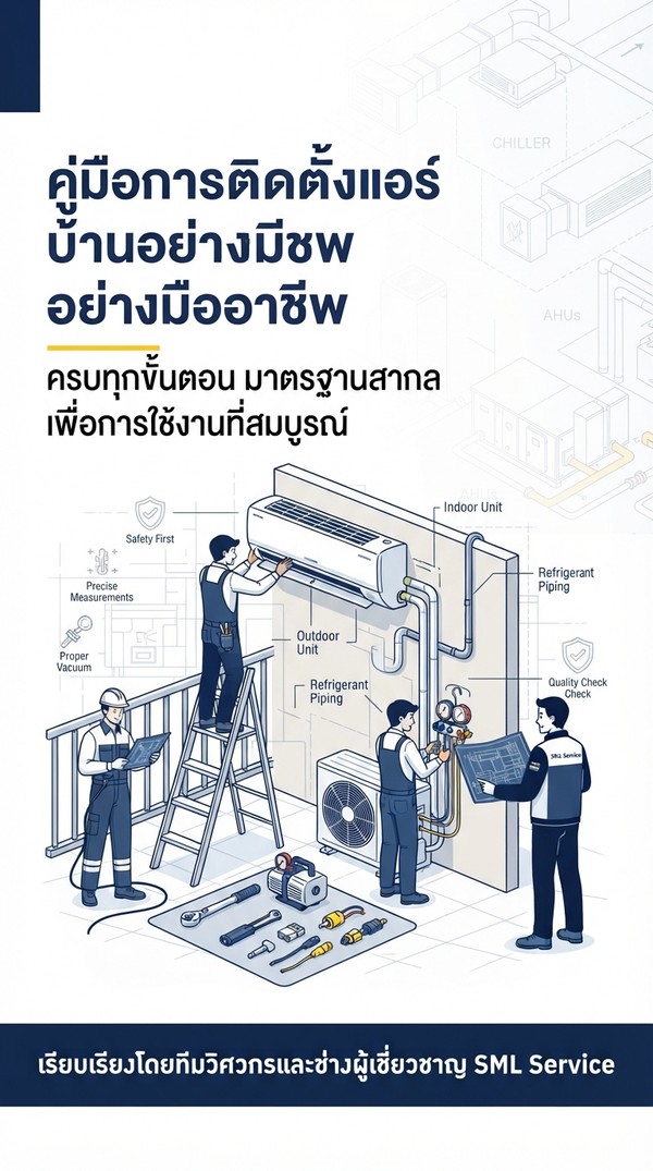คู่มือติดตั้งแอร์บ้านอย่างถูกวิธี